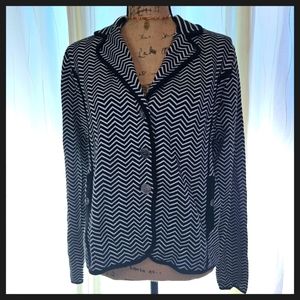 Foxcroft - NWT Herringbone and Striped Blazer, Size PL